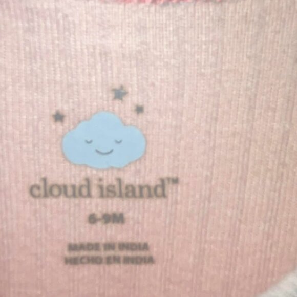 New Pink and Grey Cloud Island Pjs 6 - 9 Months NWOT - Picture 4 of 7